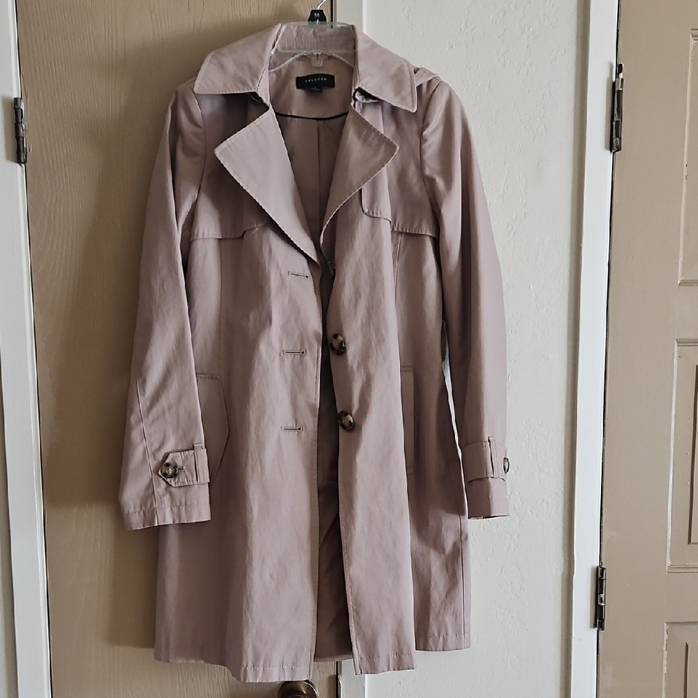 Halogen Small Women's Beige Trench Coat